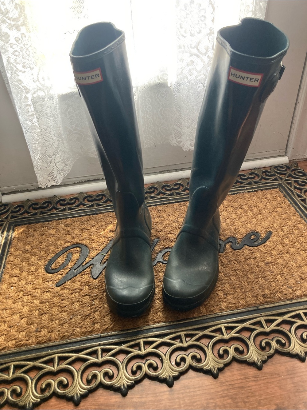 Hunter Tall Gloss Black Women's Rain Boots